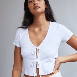 GREY Wilfrid Crop T shirt